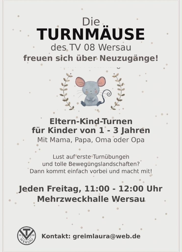 Die Turnmäuse suchen Neuzugänge